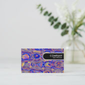 Rond Label rand - Fractal Abstract 061012a (Staand voorkant)