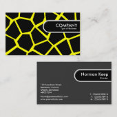 Rond Label rand - Geel FFFF00 GoGiraffe (Voorkant / Achterkant)