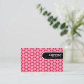 Rond Label rand - Geometrisch Floral Patroon (Staand voorkant)