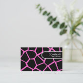 Rond Label rand - GoGiraffe roze FF66CC (Staand voorkant)