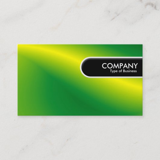 Rond Label rand - Groene golf (Voorkant)
