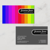 Rond Label rand - Kleurenbars (Voorkant / Achterkant)