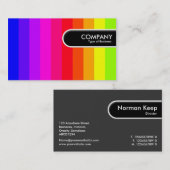 Rond Label rand - Kleurenbars (Voorkant / Achterkant)