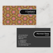 Rond Label rand - Kleurrijk geometrisch 01 (Voorkant / Achterkant)