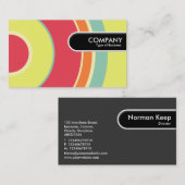 Rond Label rand - kleurrijke cirkel 01 (Voorkant / Achterkant)