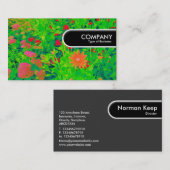 Rond Label rand - Psychedelic Flower Bed (Voorkant / Achterkant)