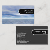 Rond Label rand - Zee en Sky (Voorkant / Achterkant)