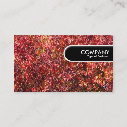 Rond Label van de Rand - Autumn Leaves (Voorkant)