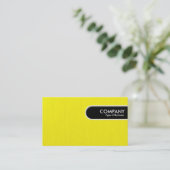 Rond Label van de Rand - Geel geschilderd (Staand voorkant)