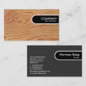 Rond Label van de Rand - Hout (Voorkant / Achterkant)