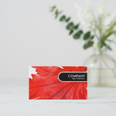 Rond Label van de Rand - Japans Maple Leaf (Staand voorkant)