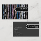 Rond Label van de Rand - Minerale Stripes (Voorkant / Achterkant)