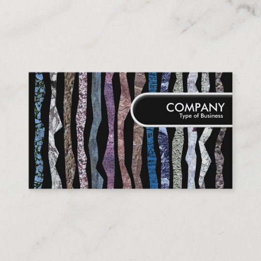 Rond Label van de Rand - Minerale Stripes (Voorkant)