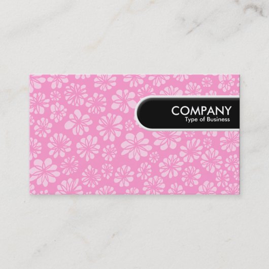 Rond Label van de Rand - Roze Floral (Voorkant)