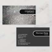 Rond Label van de Rand - Waterdruppels op glas 02 (Voorkant / Achterkant)