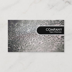 Rond Label van de Rand - Waterdruppels op glas 02