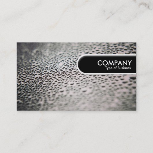 Rond Label van de Rand - Waterdruppels op glas 02 (Voorkant)