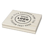 Rond land aangepaste tekst en bedrijfsnaam Logo Rubberstempel (Stempel)