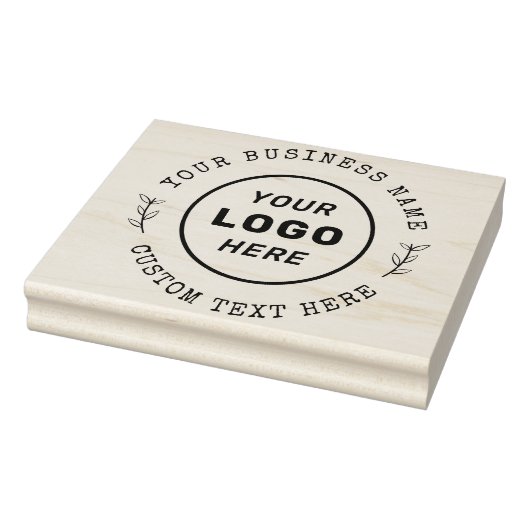 Rond land aangepaste tekst en bedrijfsnaam Logo Rubberstempel (Stempel)