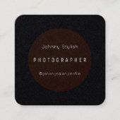 Rond lijst afdekplaatje elastisch opmaakmodel vierkante visitekaartje (Voorkant)