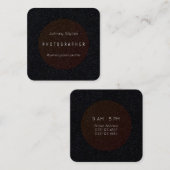 Rond lijst afdekplaatje elastisch opmaakmodel vierkante visitekaartje (Voorkant / Achterkant)