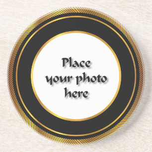 rond lijst zandsteen onderzetter