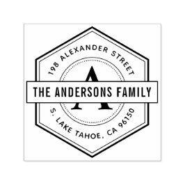 Rond logo familieleveradres  zelfinktende stempel