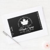 Rond logo op etiket van esdoornsiroop (batch en da (Envelop)