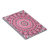 Rond mandala patroon in glazen vitrage mosai notitieboek (Rechterzijde)