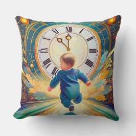 Rond middernacht en oud en nieuw is Baby te laat Kussen