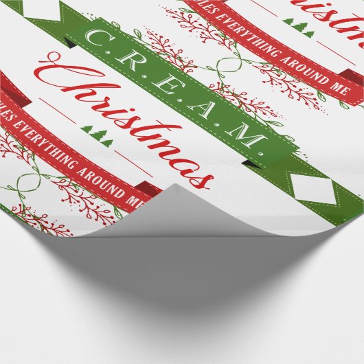 Rond mij is het kerstcadeautje om me heen. cadeaupapier (Hoek)