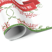 Rond mij is het kerstcadeautje om me heen. cadeaupapier (Rol Hoek)