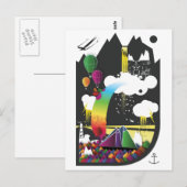 Rond mijn dromen zeilen briefkaart (Voorkant / Achterkant)