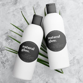 Rond modern Cosmetisch flesetiket Ronde Sticker