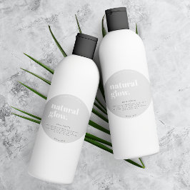 Rond modern Cosmetisch flesetiket Ronde Sticker