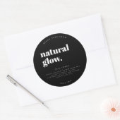 Rond modern Cosmetisch flesetiket Ronde Sticker (Envelop)