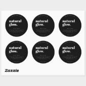 Rond modern Cosmetisch flesetiket Ronde Sticker (Vel)