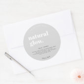 Rond modern Cosmetisch flesetiket Ronde Sticker (Envelop)
