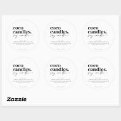 Rond modern kaarsenetiket ronde sticker (Vel)