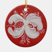 Rond Noors keramisch sieraad Keramisch Ornament (Voorkant)