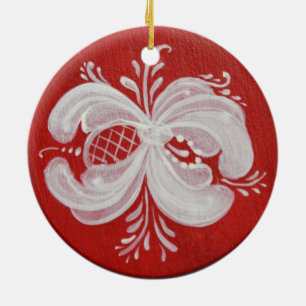 Rond Noors keramisch sieraad Ornament