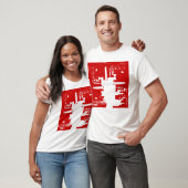 Rond Ondersteboven Stadscentrum Abstractie T-shirt (Unisex)