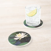 rond onderzetter met waterlende zandsteen (Zijkant)