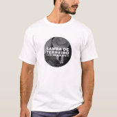 Rond ontwerp zwart-wit t-shirt (Voorkant)