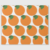 Rond Oranje Cadeaupapier (Vlak)