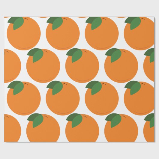 Rond Oranje Cadeaupapier (Vlak)