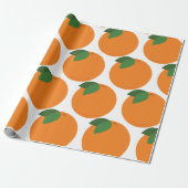 Rond Oranje Cadeaupapier (Uitgerold)