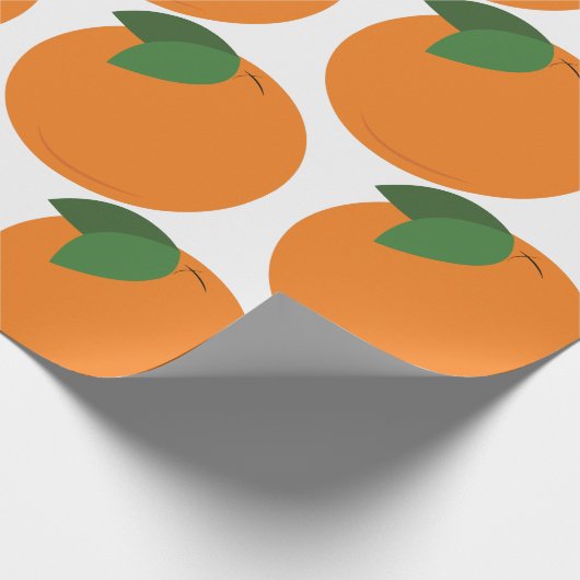 Rond Oranje Cadeaupapier (Hoek)