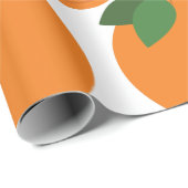 Rond Oranje Cadeaupapier (Rol Hoek)