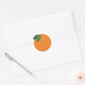 Rond Oranje Ronde Sticker (Envelop)